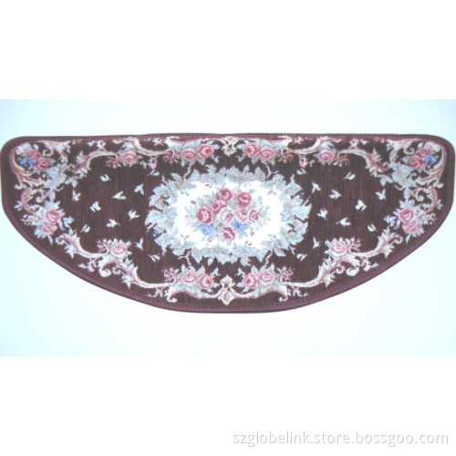 European Style Coffee Jacquard Stair Mats/ Rugs B-059